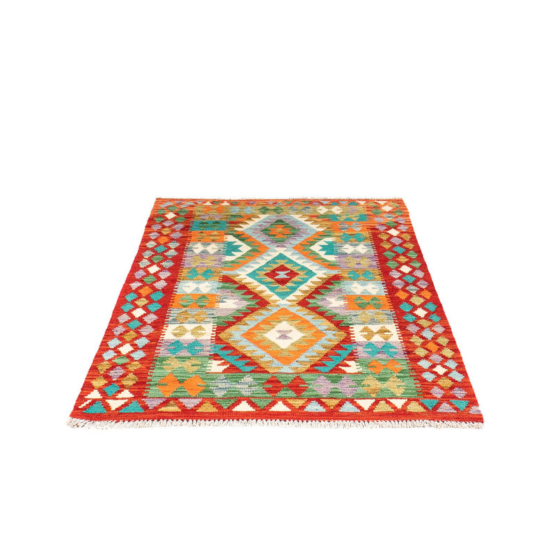 Kelim Carpet - Splash - 154 x 102 cm - rust