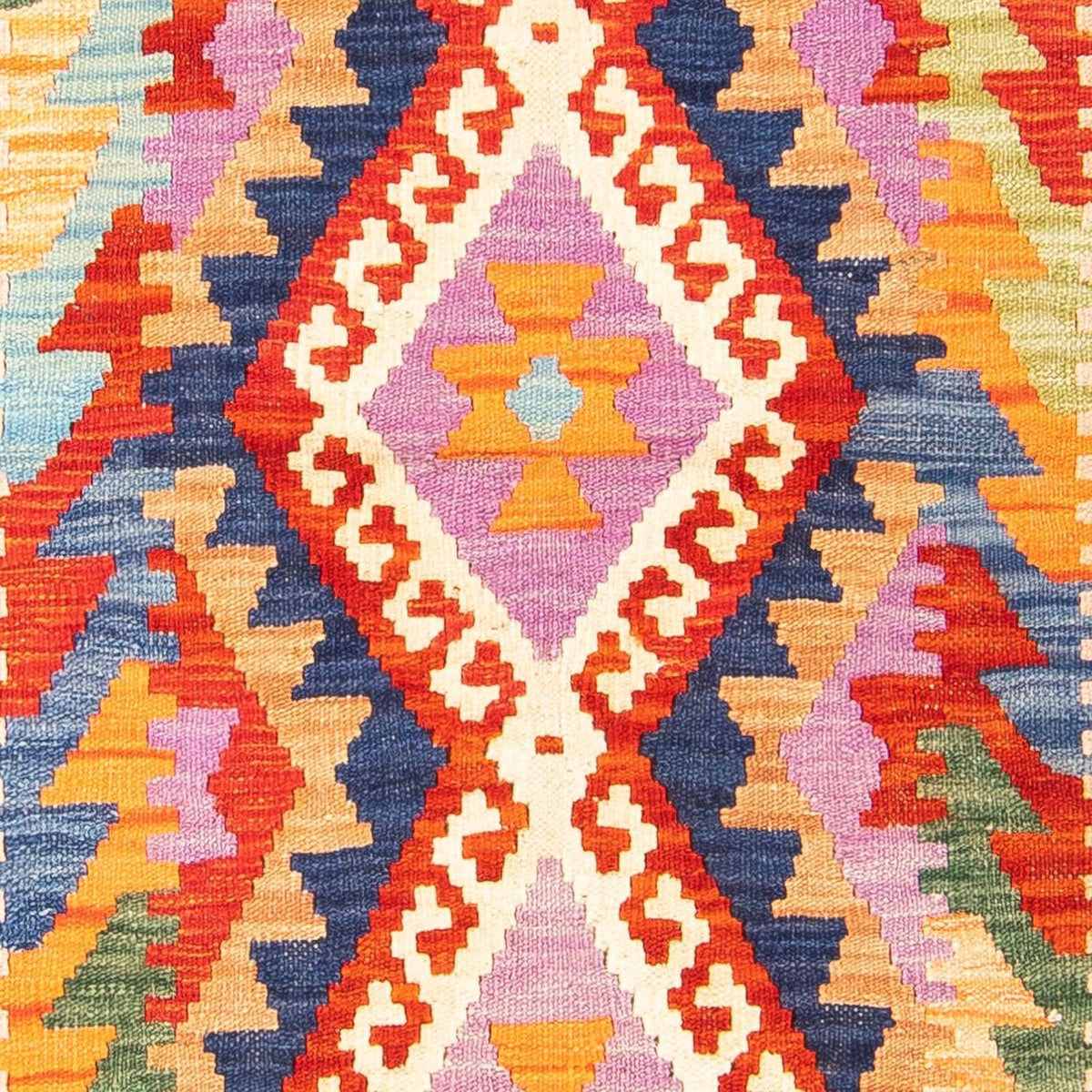 Kelim Carpet - Splash - 157 x 101 cm - rust