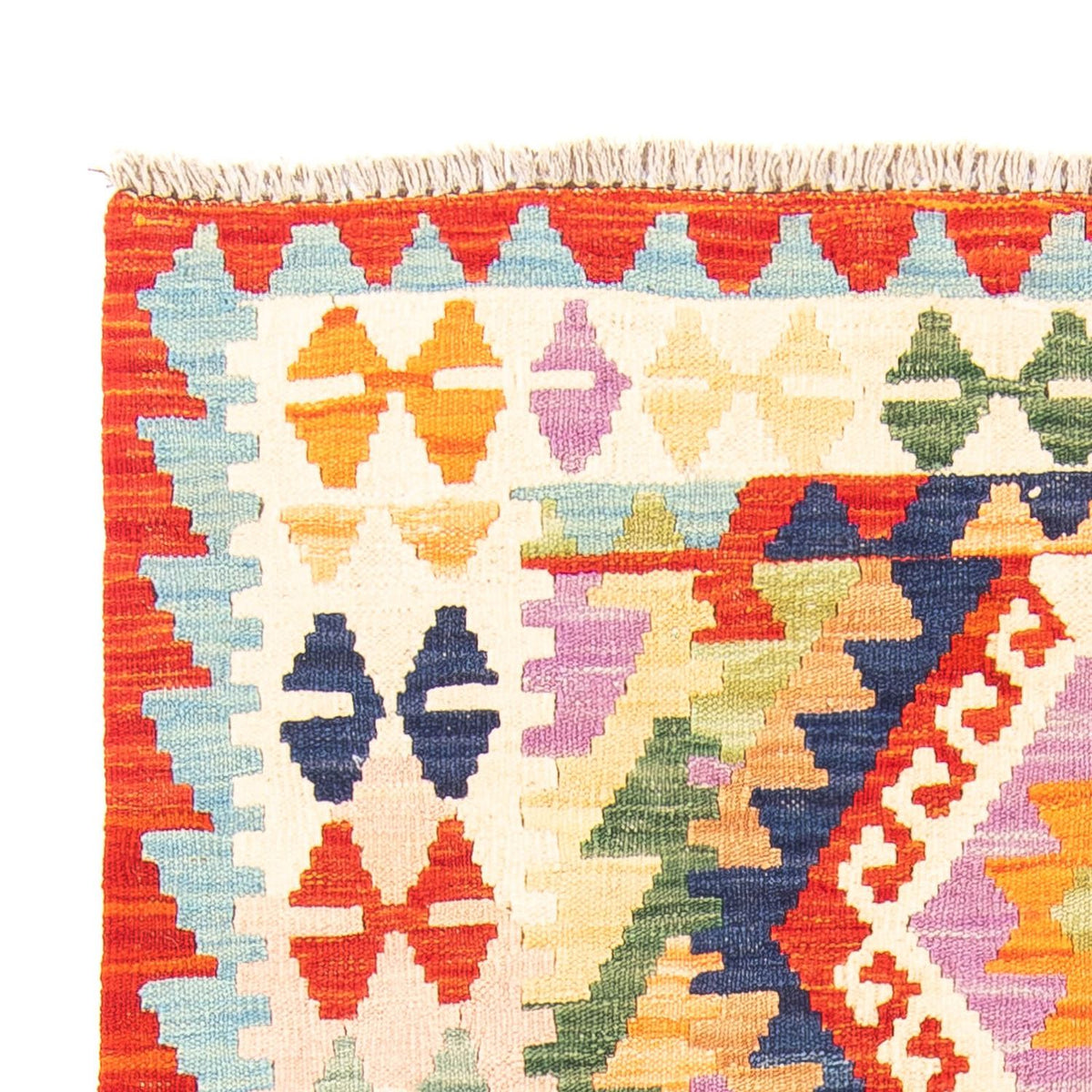 Kelim Carpet - Splash - 157 x 101 cm - rust