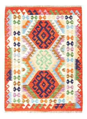 Kelim Carpet - Splash - 148 x 104 cm - rust