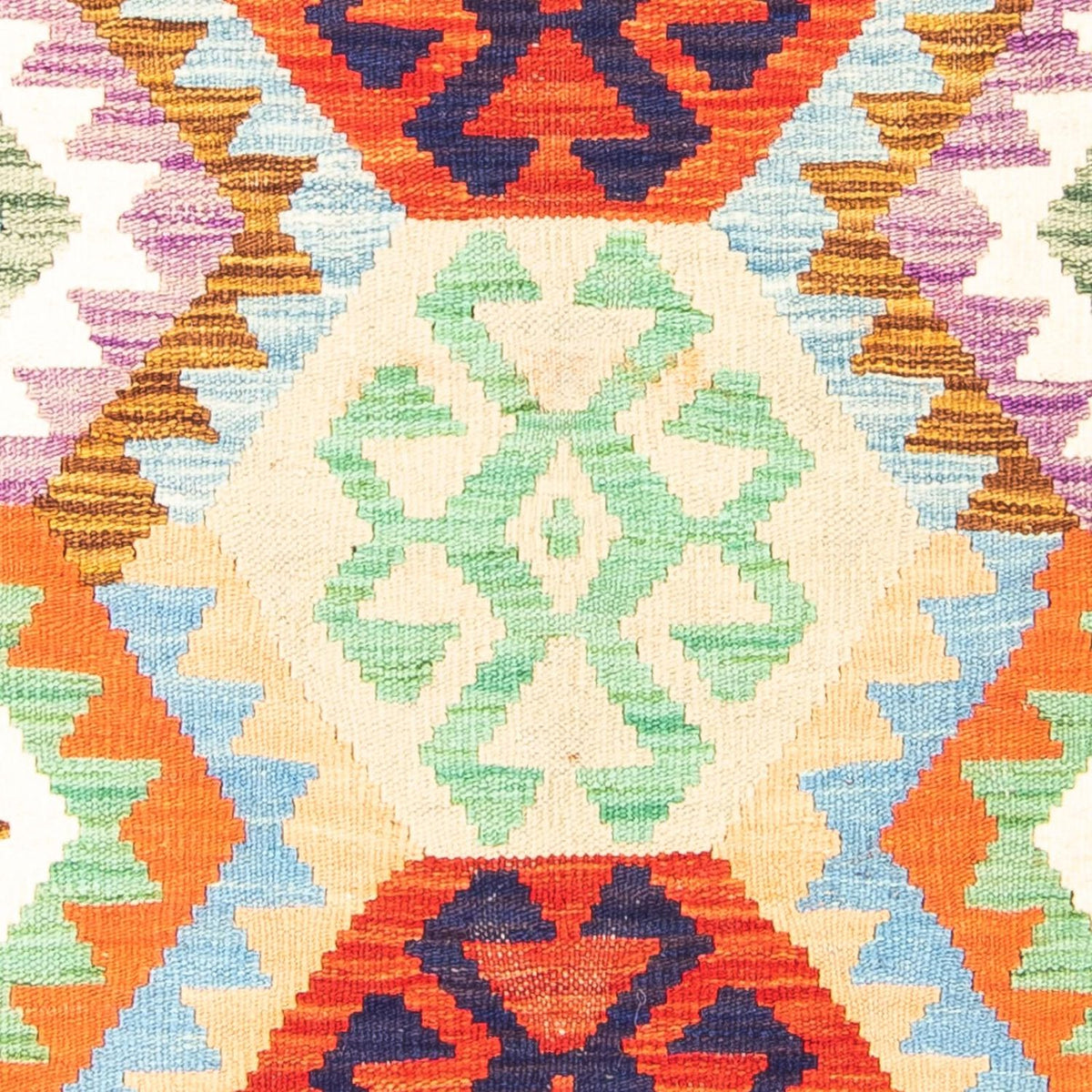 Kelim Carpet - Splash - 148 x 104 cm - rust