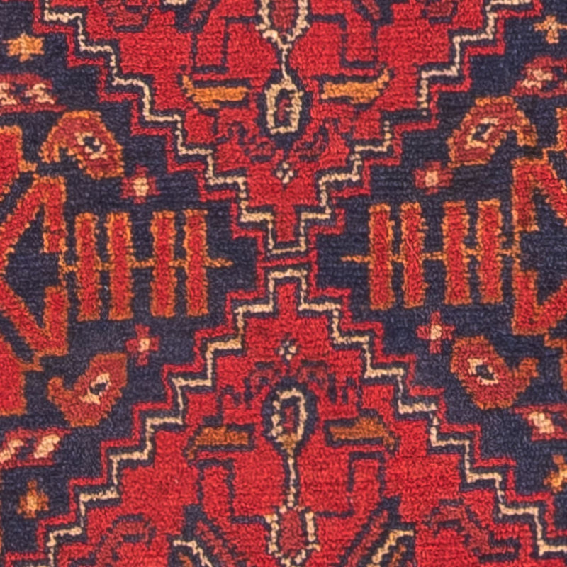 Afghansk tæppe - Kunduz - 102 x 52 cm - mørkerød