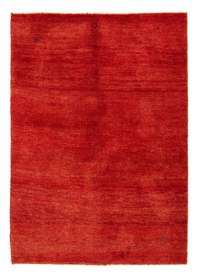 Gabbeh Tæppe - Loribaft Persisk - 182 x 122 cm - mørkerød