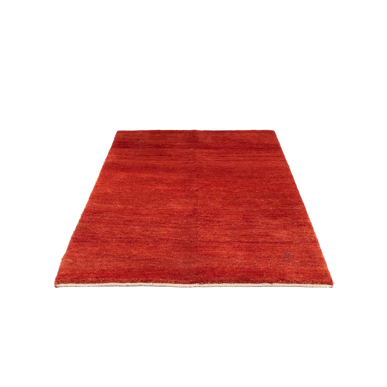 Gabbeh Tæppe - Loribaft Persisk - 182 x 122 cm - mørkerød