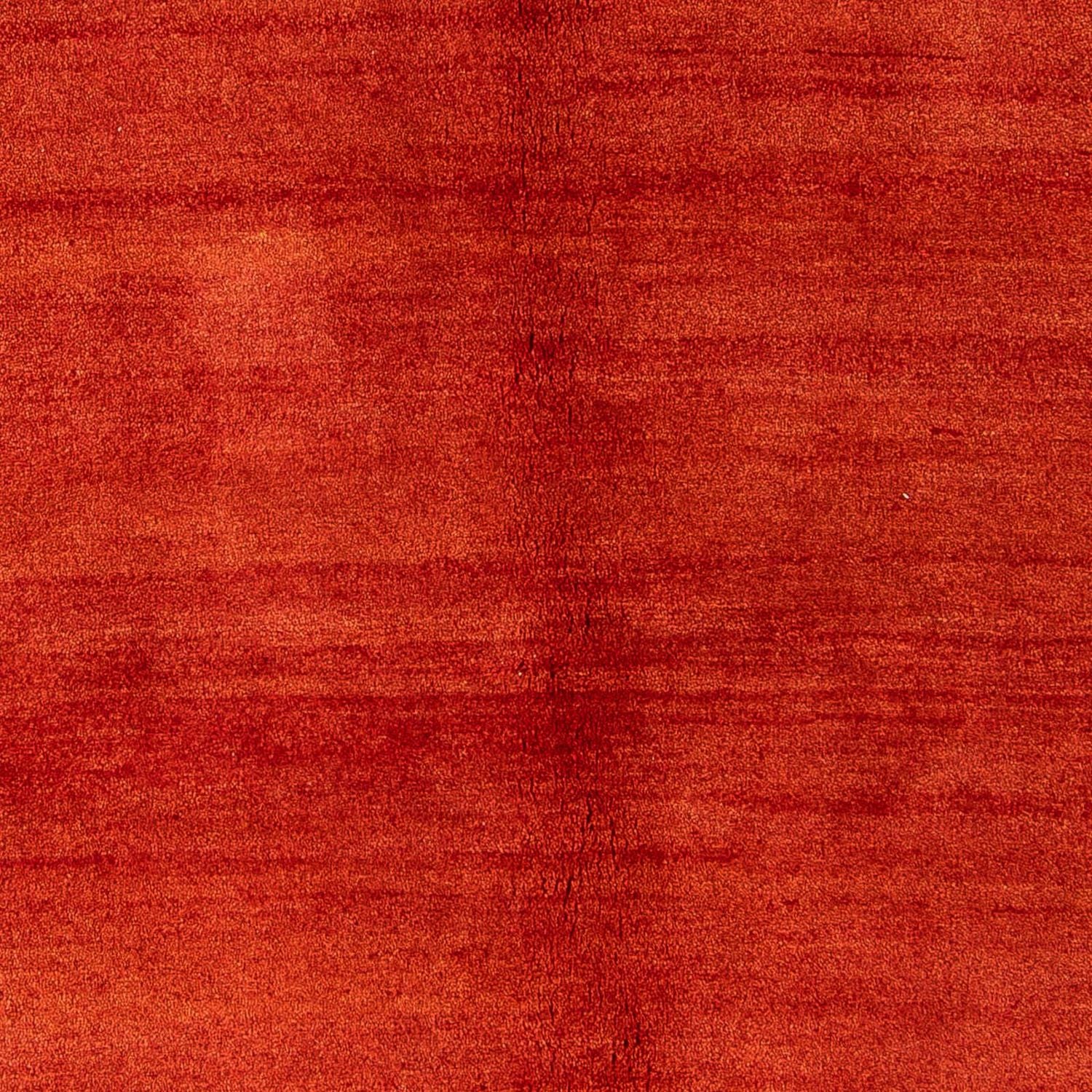 Gabbeh Tæppe - Loribaft Persisk - 182 x 130 cm - mørkerød