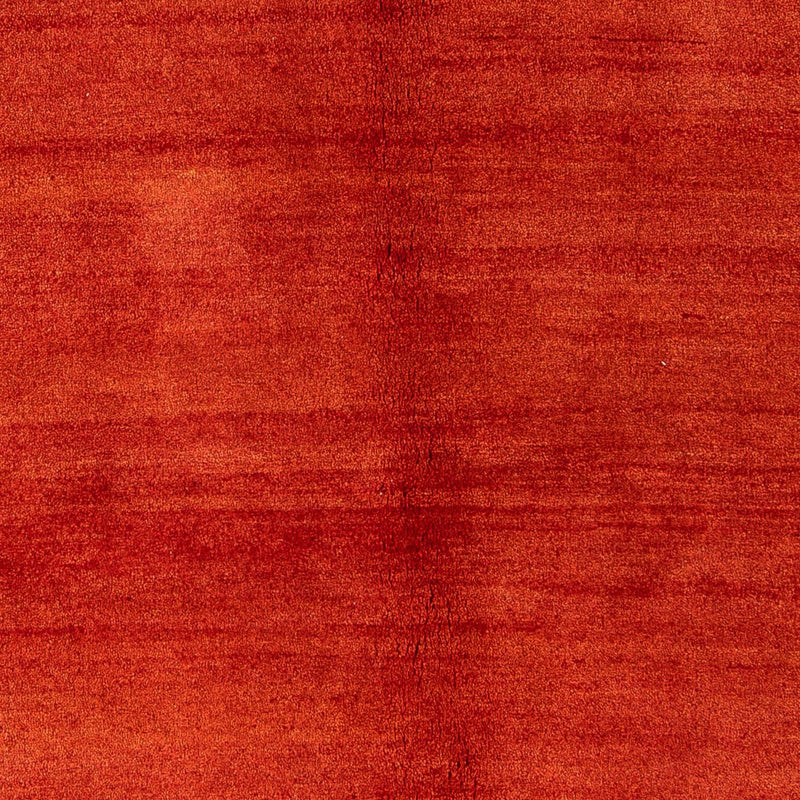 Gabbeh Tæppe - Loribaft Persisk - 182 x 130 cm - mørkerød