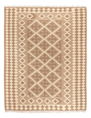 Kelim-tæppe - orientalsk - 218 x 163 cm - lys brun
