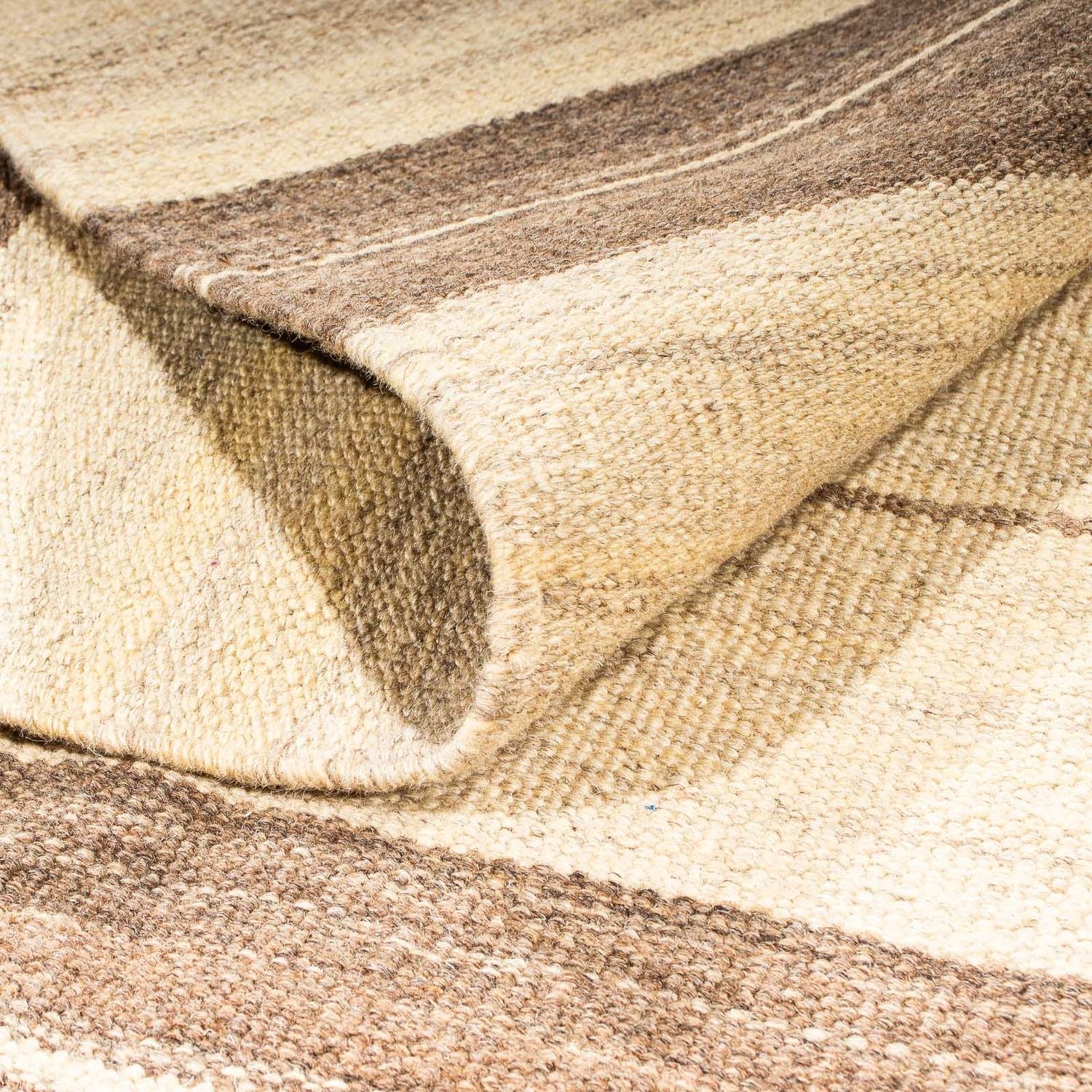 Kelim-tæppe - orientalsk - 242 x 176 cm - beige