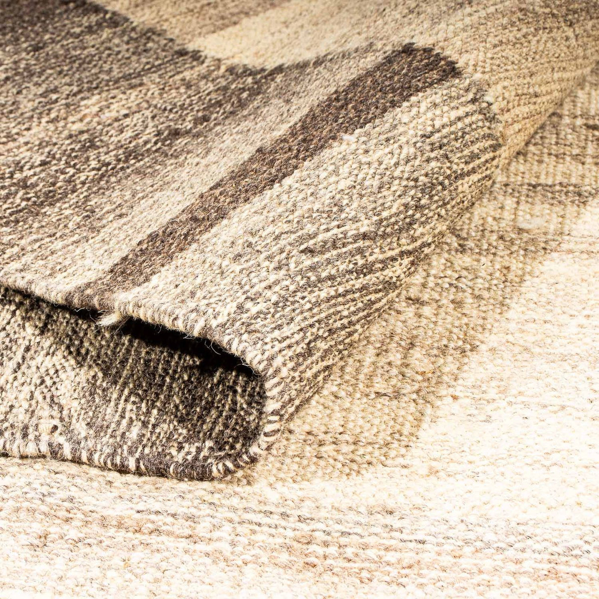 Kelim-tæppe - orientalsk - 244 x 182 cm - beige