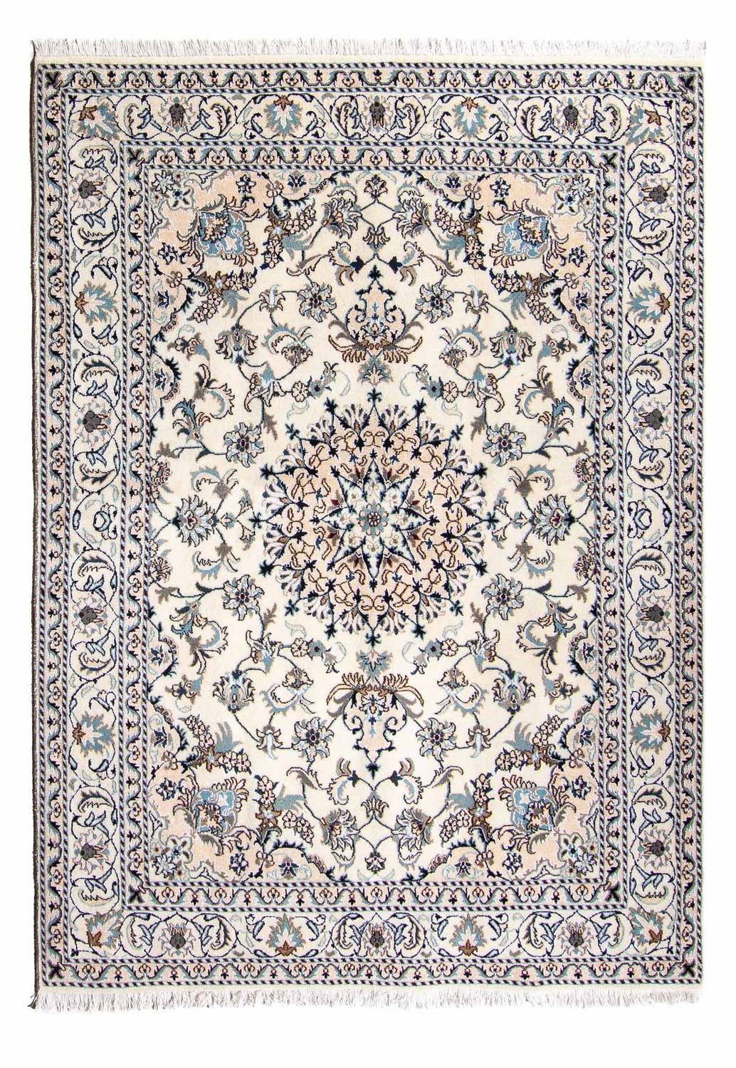 Persisk tæppe - Nain - 229 x 167 cm - beige