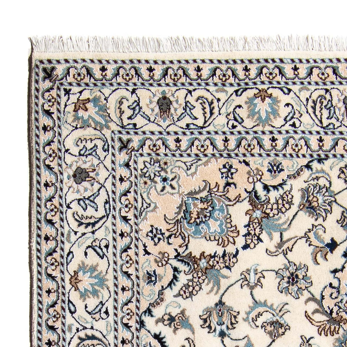 Persisk tæppe - Nain - 229 x 167 cm - beige