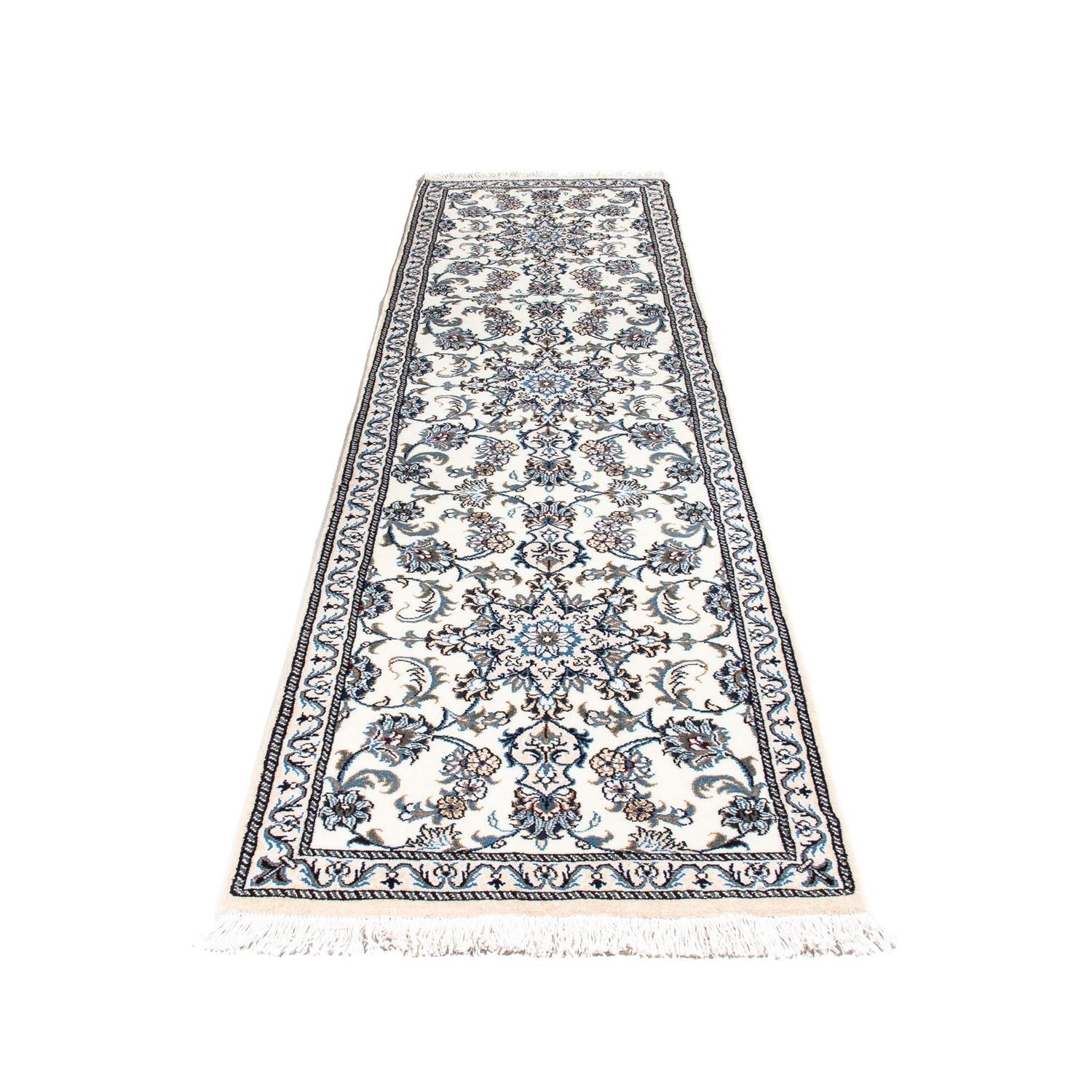 Løber Persisk tæppe - Nain - 296 x 76 cm - beige