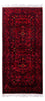 Afghansk tæppe - Kunduz - 203 x 102 cm - mørkerød