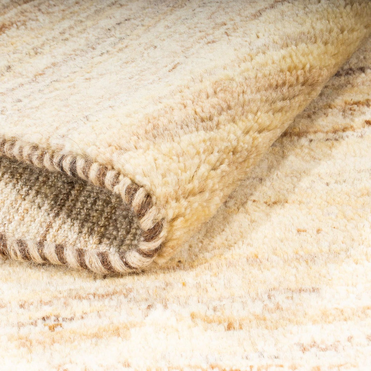 Gabbeh-tæppe - Persisk - 150 x 92 cm - lys beige