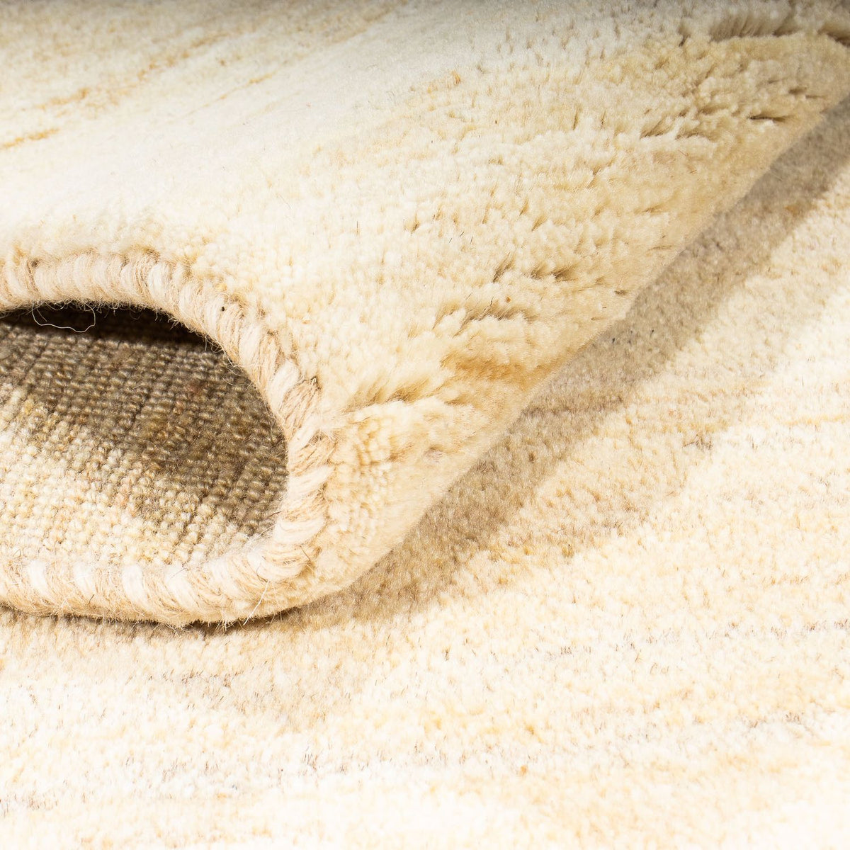 Gabbeh-tæppe - Persisk - 165 x 87 cm - lys beige