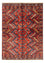 Afghansk tæppe - 182 x 118 cm - flerfarvet