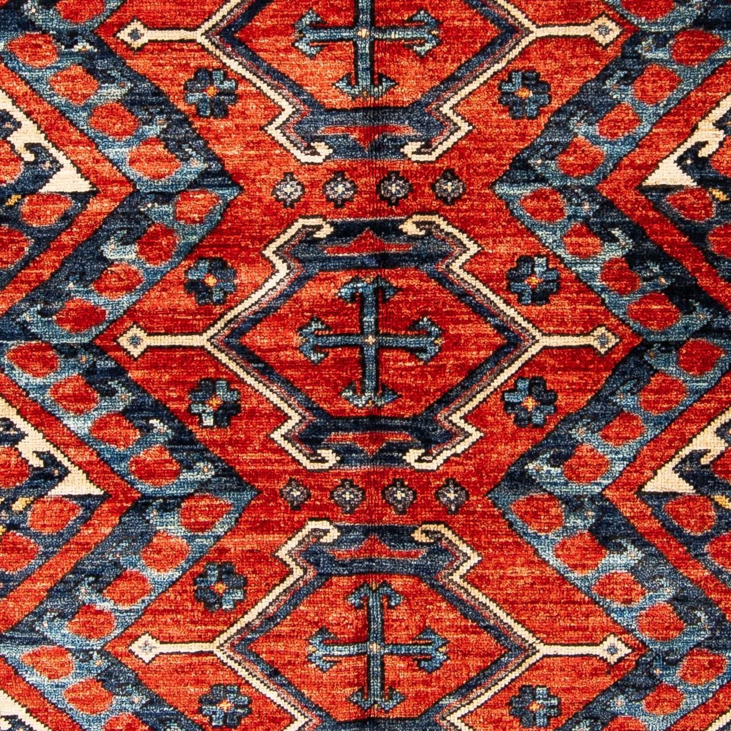 Afghansk tæppe - 182 x 118 cm - flerfarvet