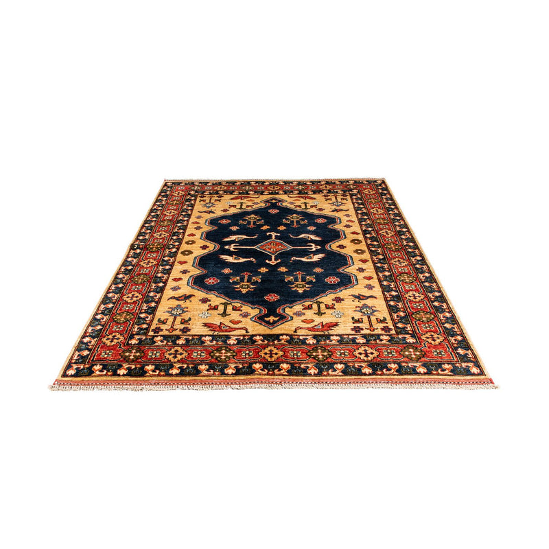 Afghansk tæppe - 200 x 152 cm - mørkeblå