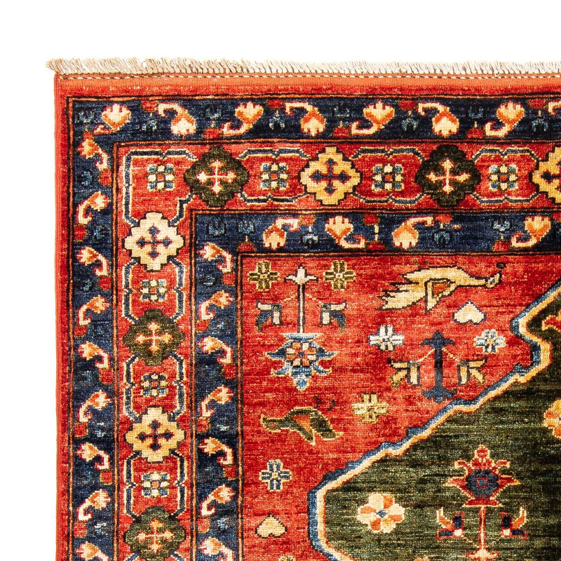 Afghansk tæppe - 195 x 150 cm - rød