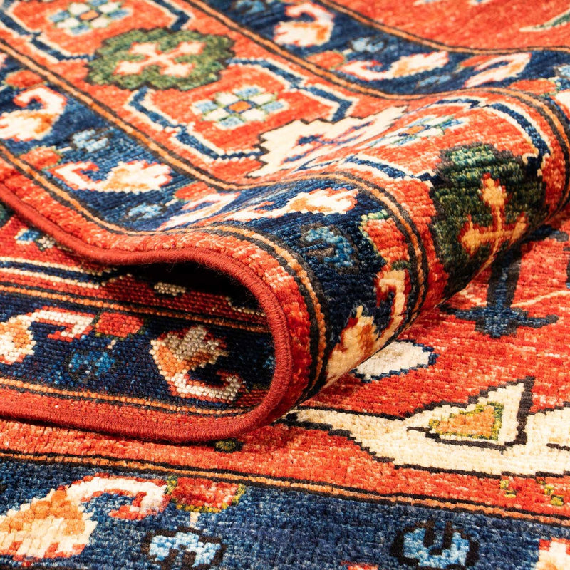 Afghansk tæppe - 195 x 150 cm - rød