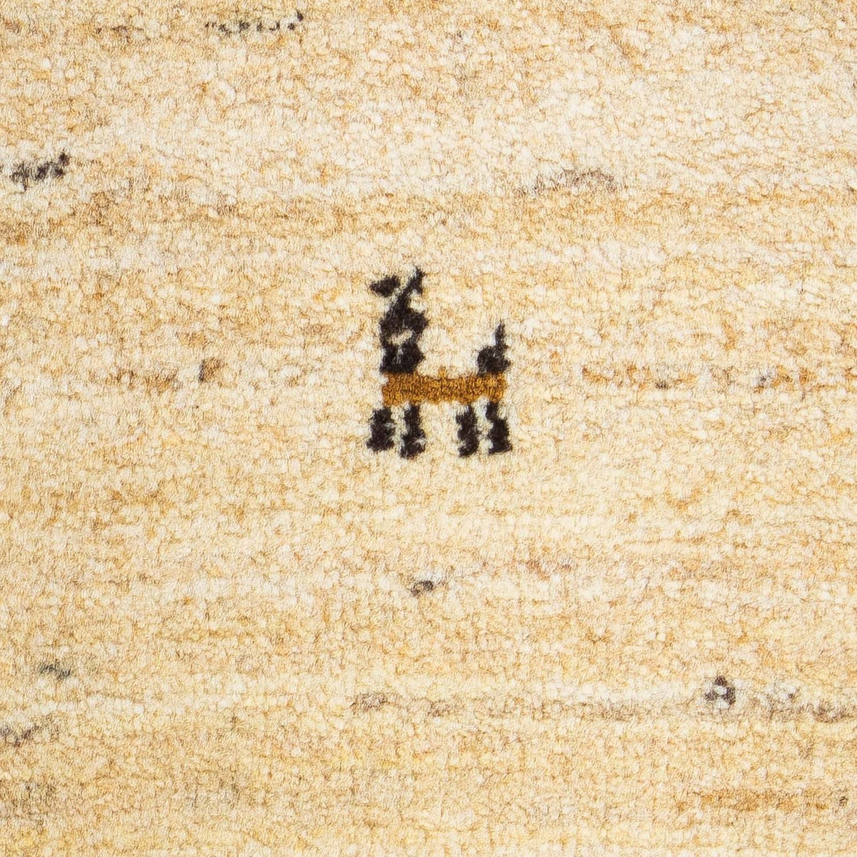 Gabbeh Tæppe - Loribaft Persisk - 60 x 40 cm - beige