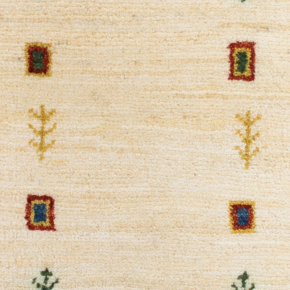 Gabbeh Tæppe - Loribaft Persisk - 87 x 51 cm - beige