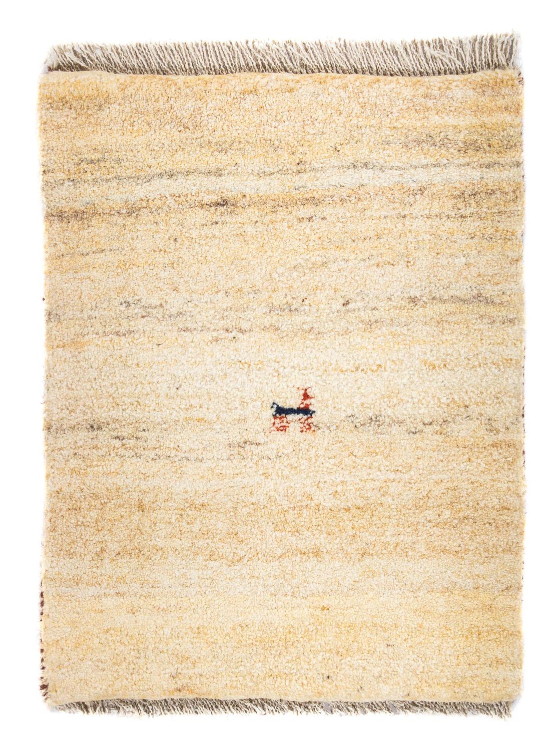 Gabbeh Tæppe - Loribaft Persisk - 60 x 40 cm - beige