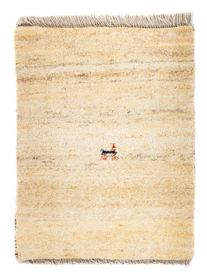Gabbeh Tæppe - Loribaft Persisk - 60 x 40 cm - beige
