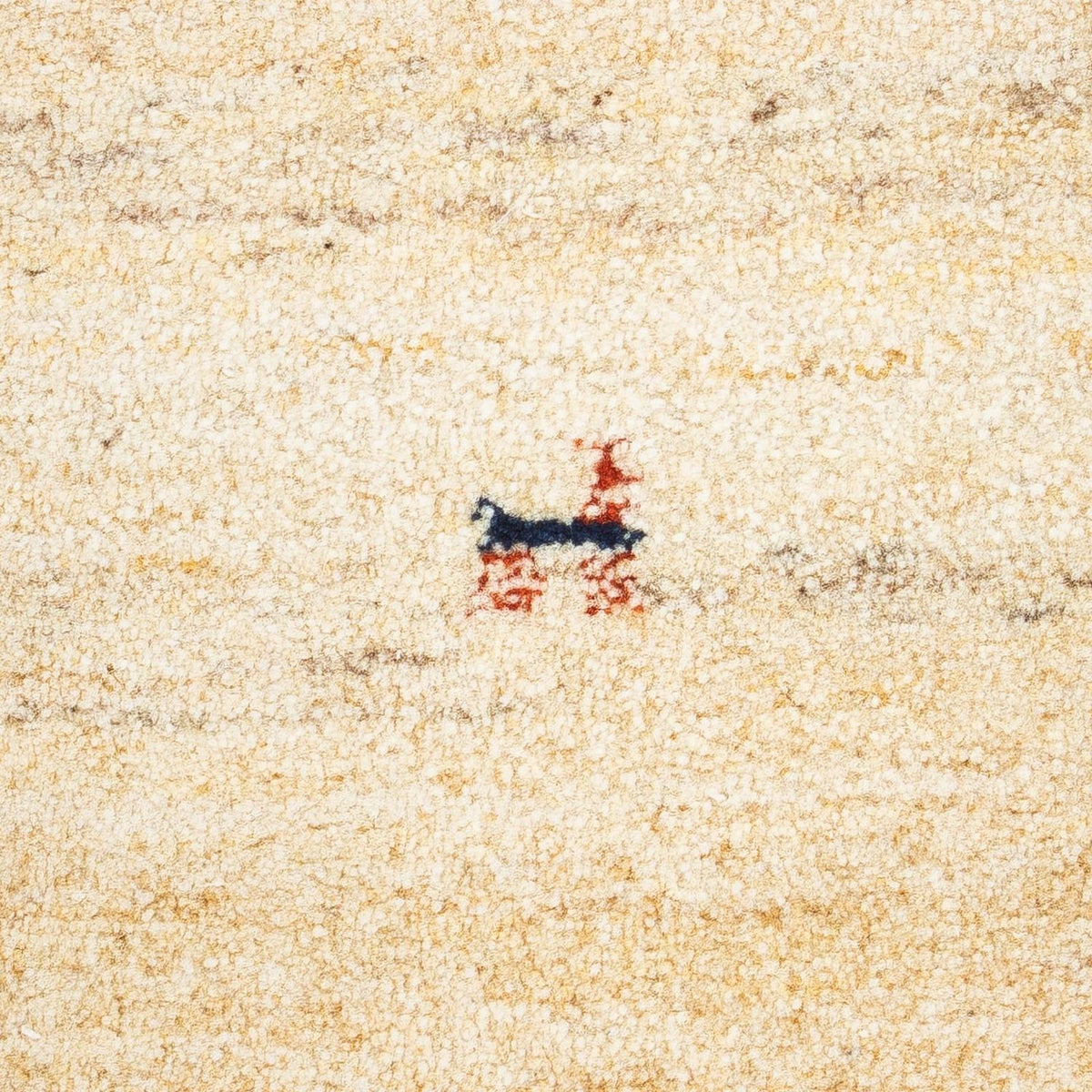 Gabbeh Tæppe - Loribaft Persisk - 60 x 40 cm - beige