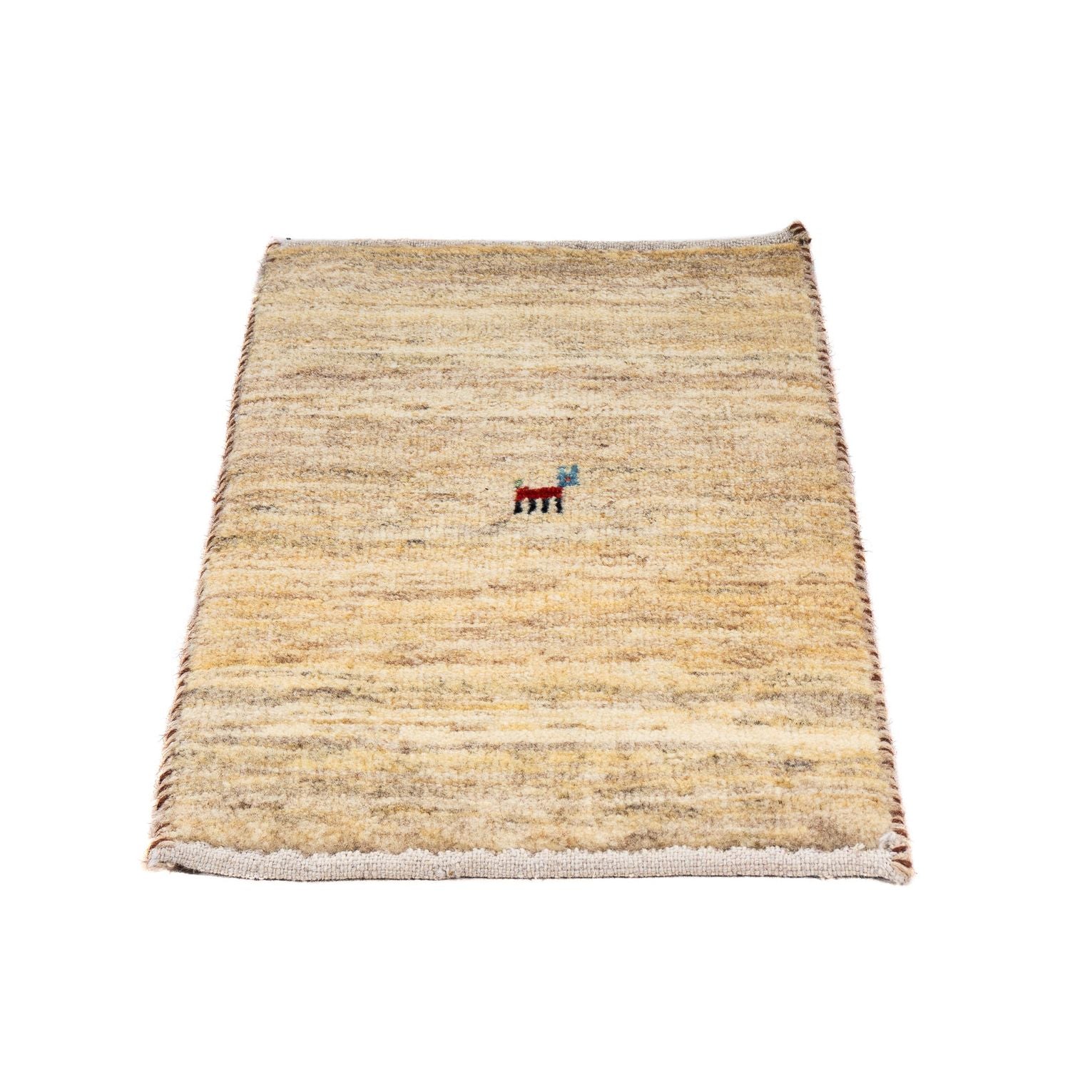 Gabbeh Tæppe - Loribaft Persisk - 60 x 40 cm - beige
