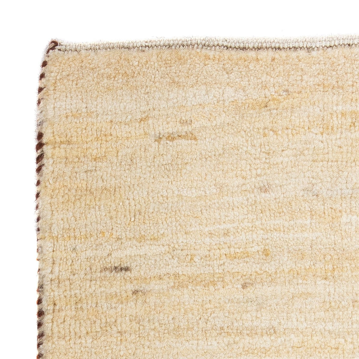 Gabbeh Tæppe - Loribaft Persisk firkantet  - 45 x 40 cm - beige