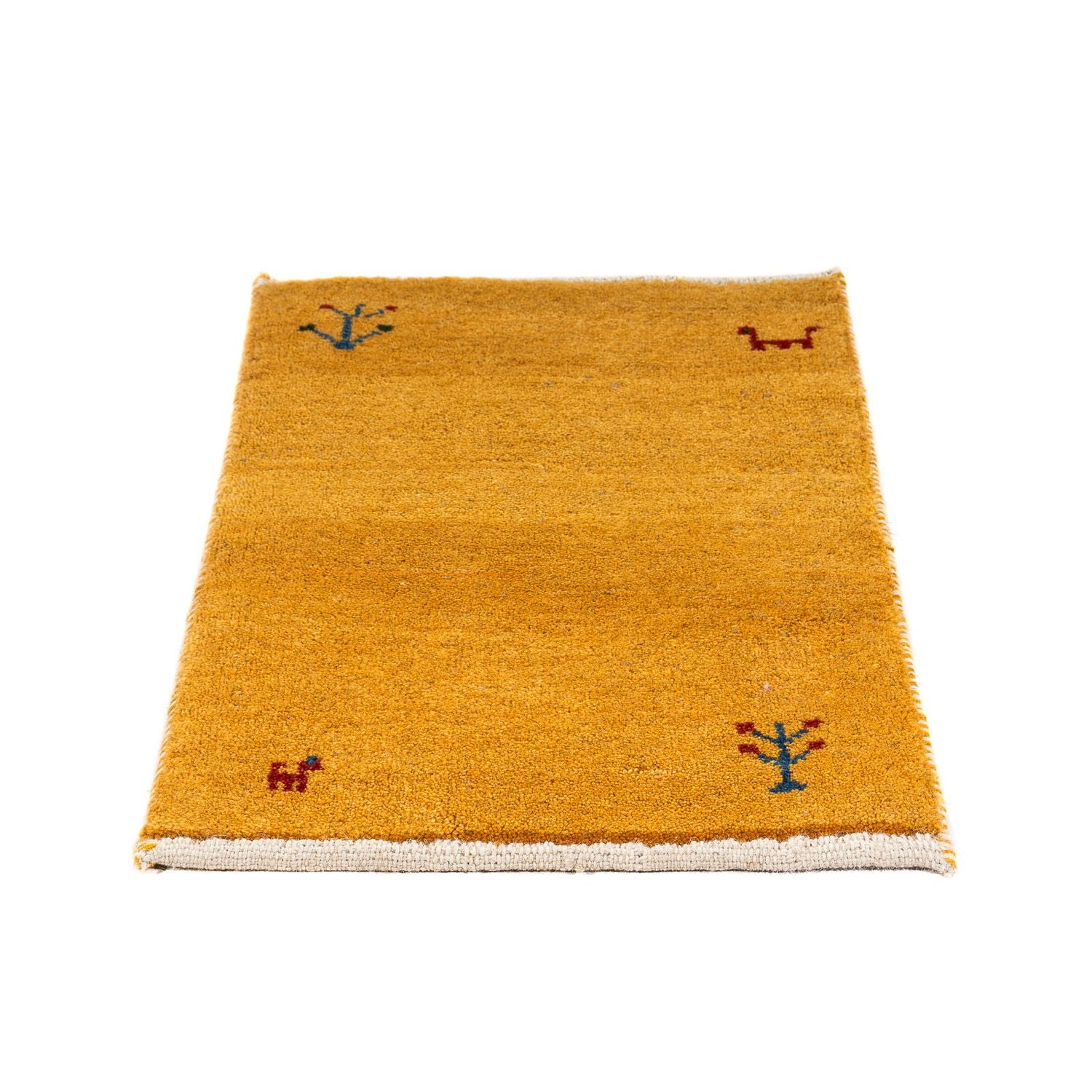 Gabbeh Tæppe - Loribaft Persisk - 60 x 40 cm - orange