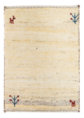 Gabbeh Tæppe - Loribaft Persisk - 60 x 40 cm - beige