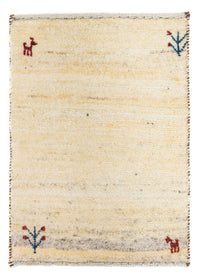 Gabbeh Tæppe - Loribaft Persisk - 60 x 40 cm - beige