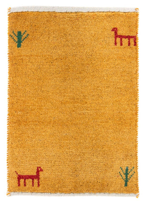 Gabbeh Tæppe - Loribaft Persisk - 60 x 40 cm - orange