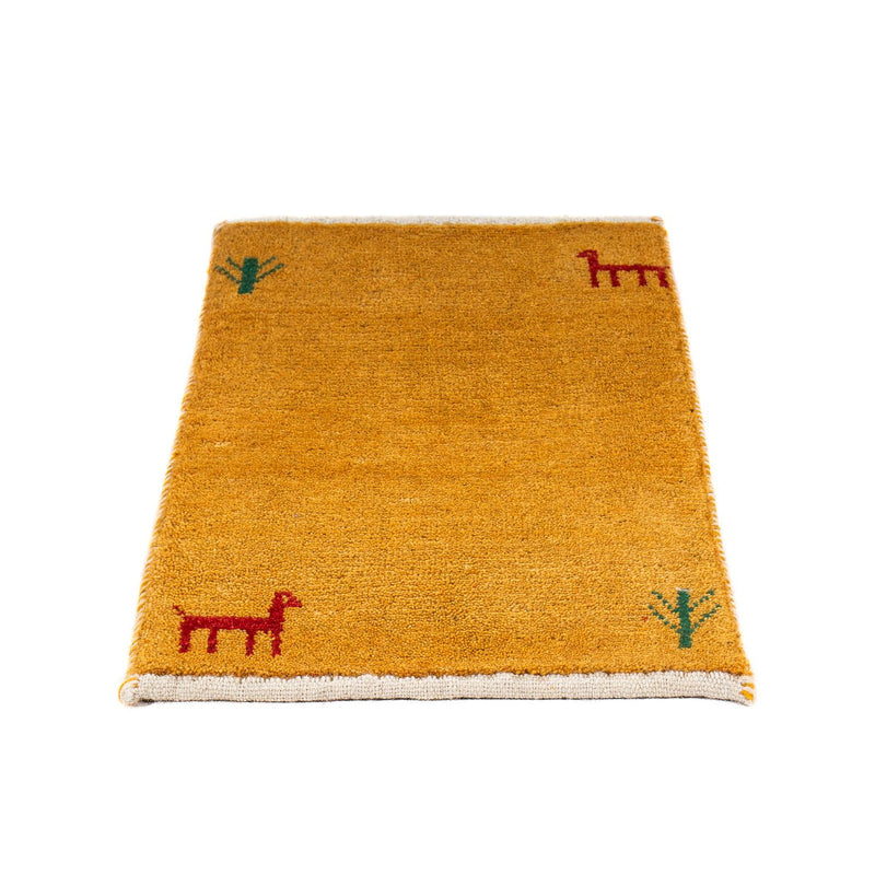 Gabbeh Tæppe - Loribaft Persisk - 60 x 40 cm - orange