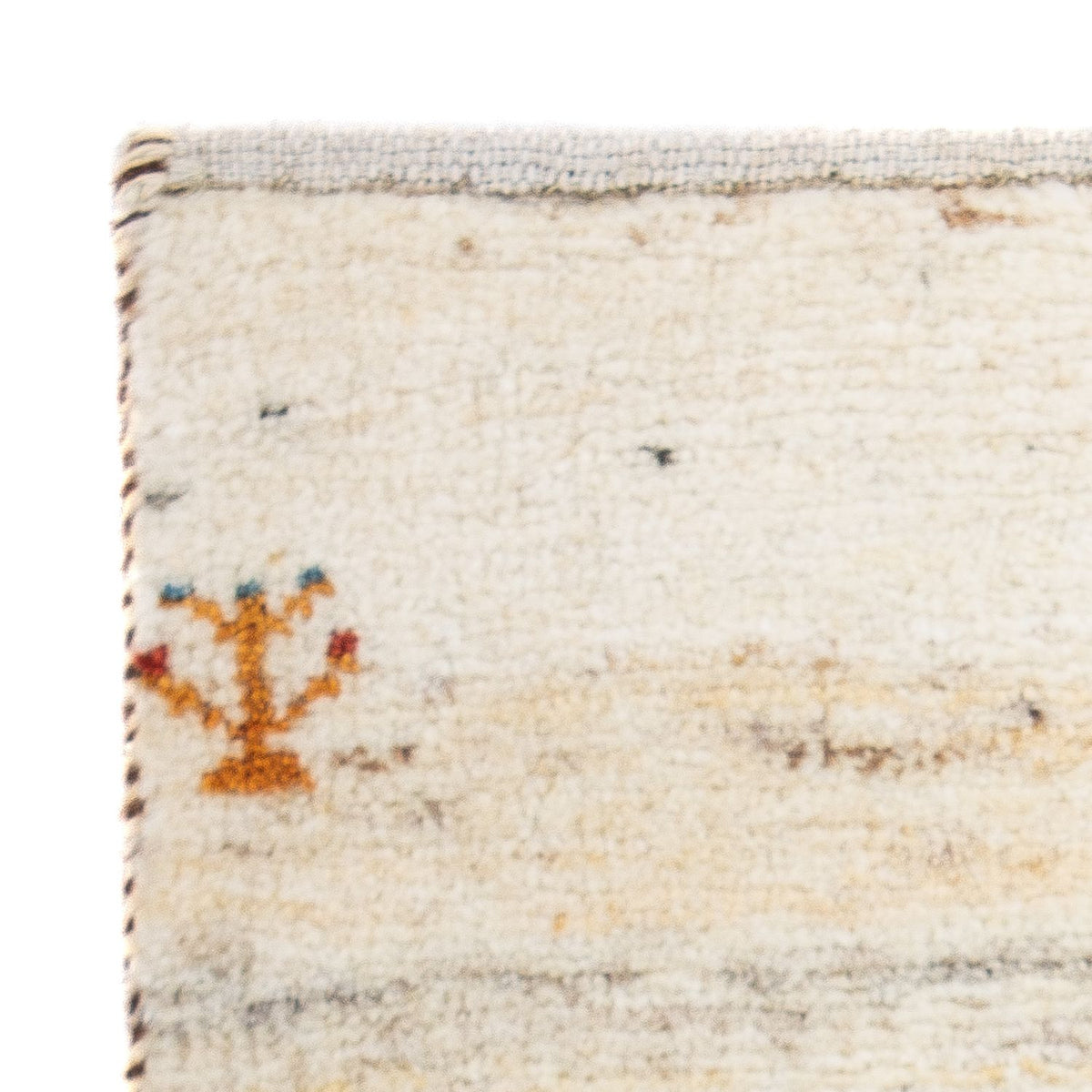 Gabbeh Tæppe - Loribaft Persisk - 60 x 40 cm - beige