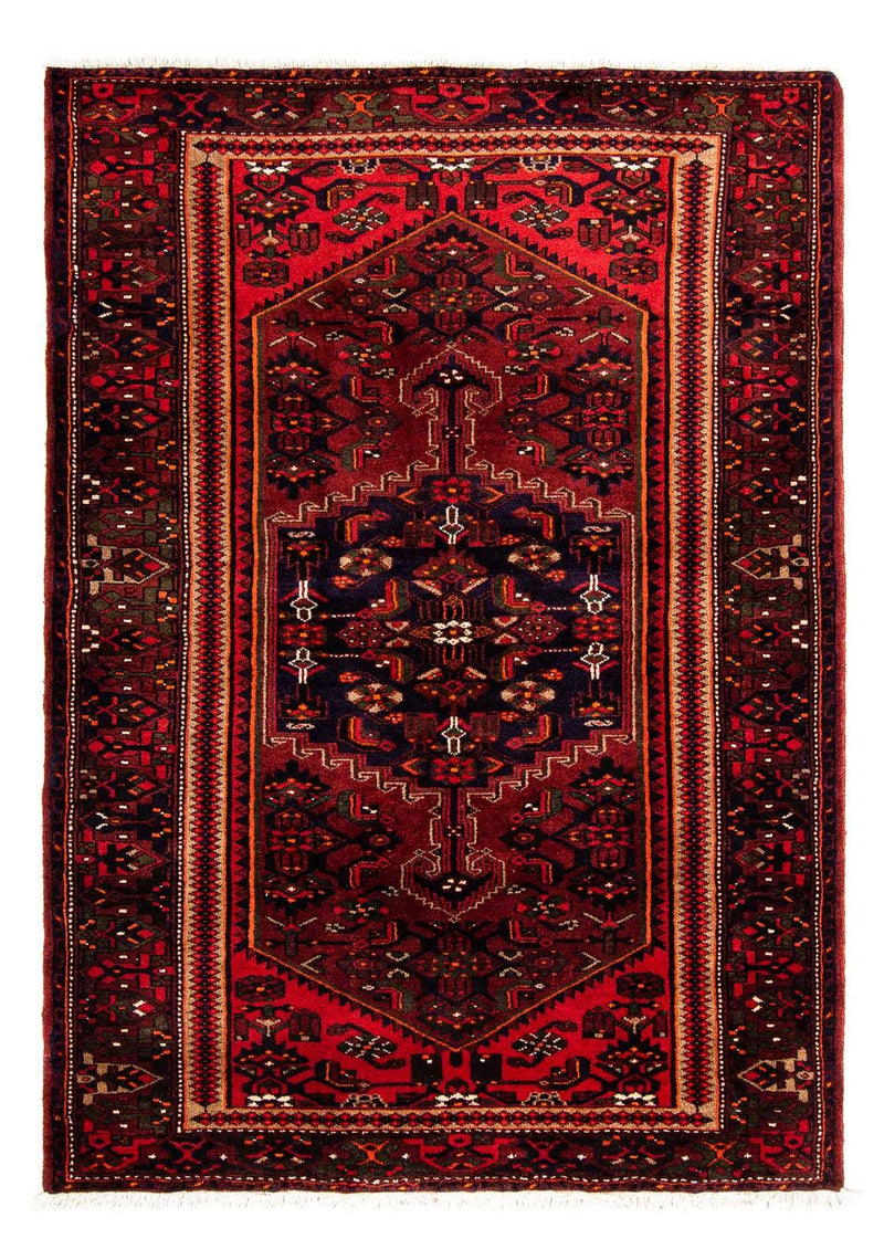 Persisk tæppe - Nomadisk - 226 x 146 cm - mørkerød