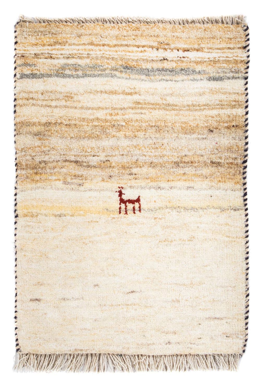 Gabbeh-tæppe - Persisk - 60 x 40 cm - beige