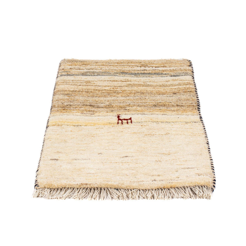 Gabbeh-tæppe - Persisk - 60 x 40 cm - beige