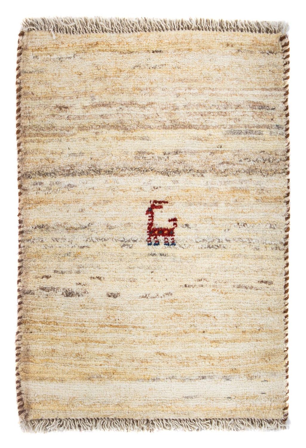 Gabbeh-tæppe - Persisk - 60 x 40 cm - beige