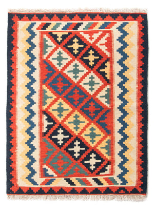 Kelim-tæppe - orientalsk - 145 x 108 cm - flerfarvet