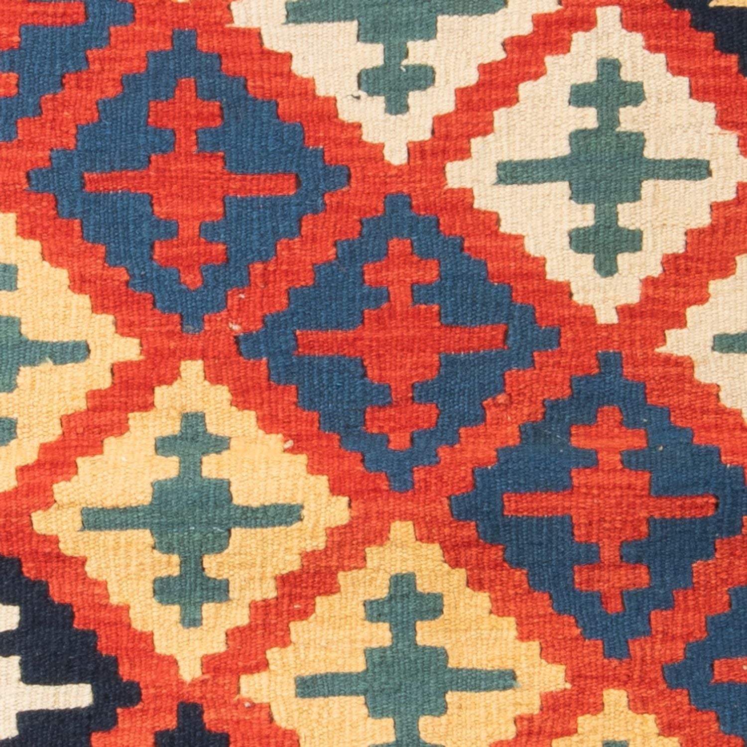 Kelim-tæppe - orientalsk - 145 x 108 cm - flerfarvet