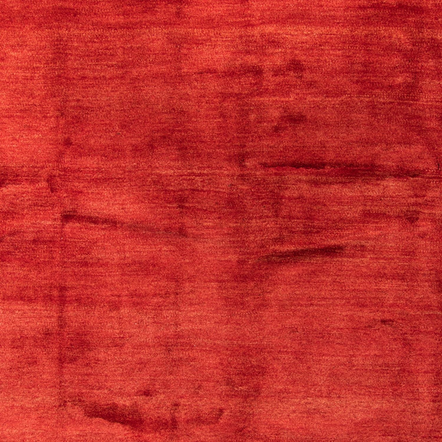 Gabbeh Tæppe - Loribaft Persisk - 406 x 300 cm - mørkerød