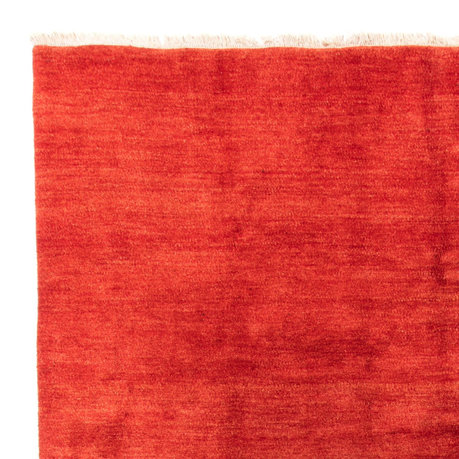 Gabbeh Tæppe - Loribaft Persisk - 406 x 300 cm - mørkerød