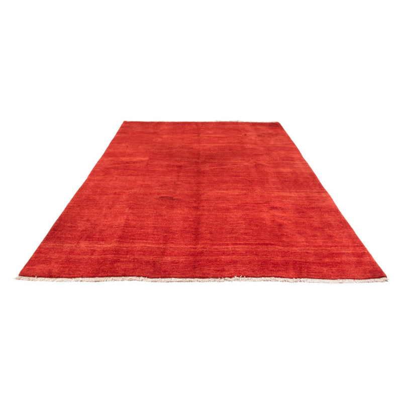 Gabbeh Tæppe - Loribaft Persisk - 406 x 300 cm - mørkerød
