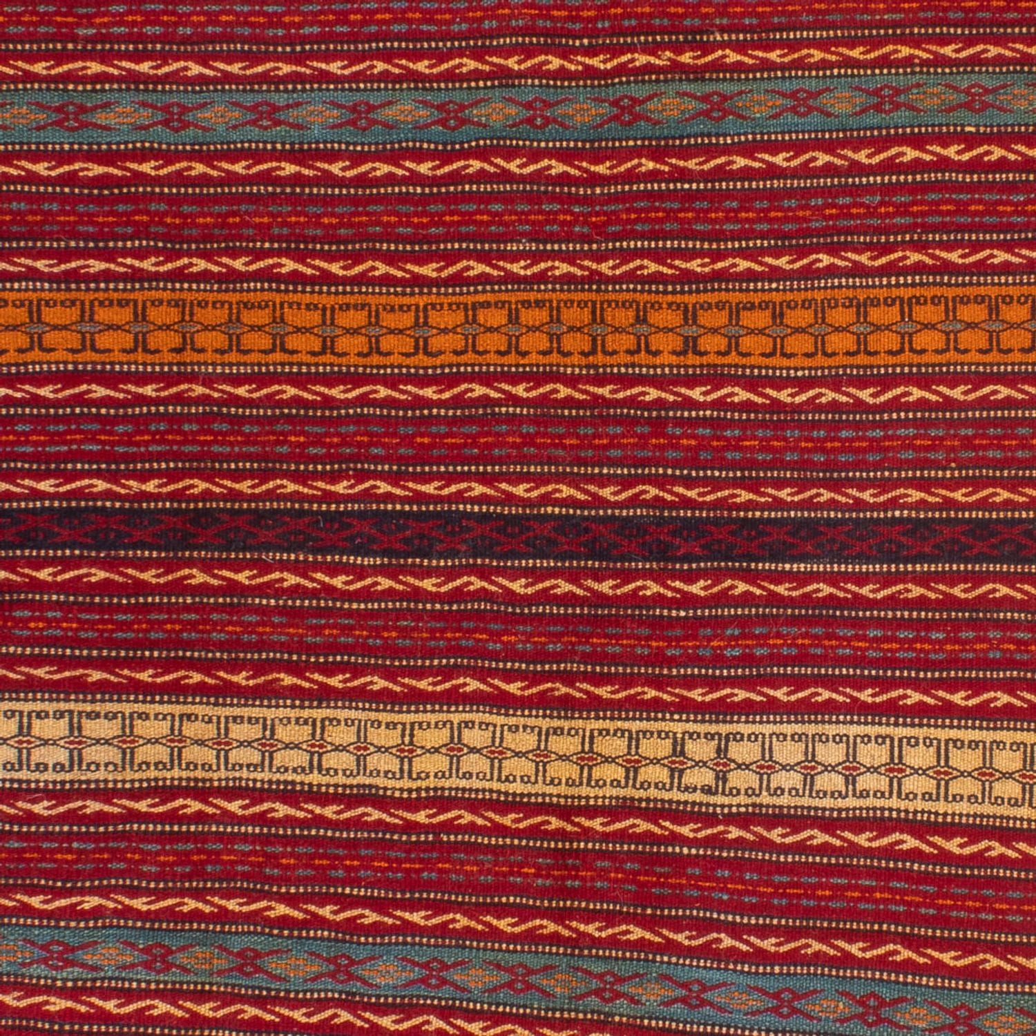 Kelim-tæppe - orientalsk - 200 x 148 cm - flerfarvet