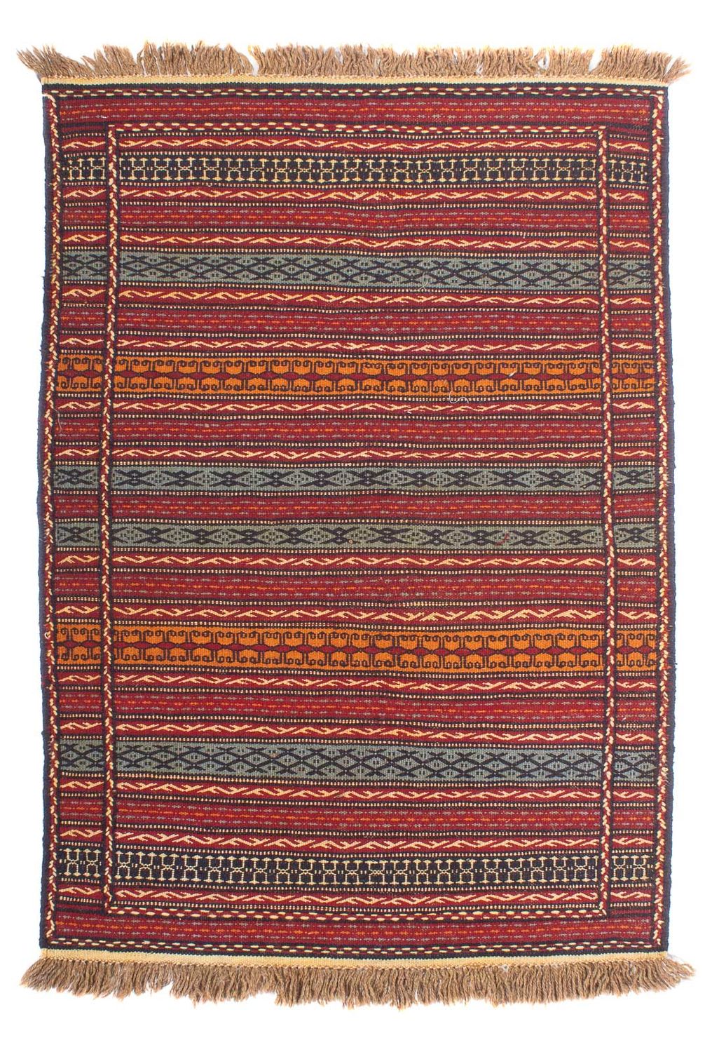 Kelim-tæppe - orientalsk - 155 x 100 cm - flerfarvet