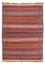 Kelim-tæppe - orientalsk - 150 x 100 cm - flerfarvet