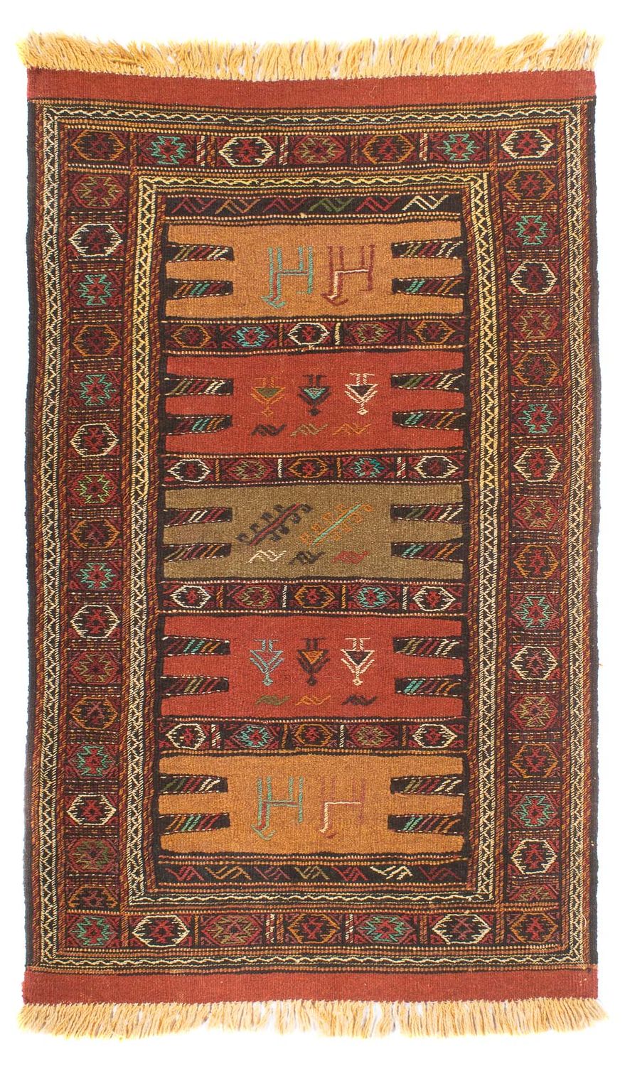 Kelim-tæppe - orientalsk - 173 x 100 cm - flerfarvet